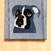 Hond denim-art 30x30cm