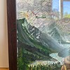 Into the Mountains – origineel kunstwerk op kaart van de Rocky Mountains