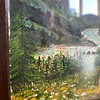 Into the Mountains – origineel kunstwerk op kaart van de Rocky Mountains