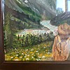 Into the Mountains – origineel kunstwerk op kaart van de Rocky Mountains