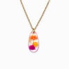Ketting met Druppelvormige Hanger Gevuld met Echte Bloem uit Den Haag (Fleur de Soleil)