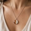 Klei Gloed - RVS ketting met uniek glas hanger