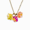 Kristalvormige Cluster Ketting met Echte Bloemen uit Den Haag (Fleur de Soleil)