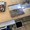 Leren portemonnee met dierenprint