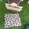 Leren portemonnee met dierenprint