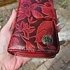 Luxe Gregorio Damesportemonnee van Echt Leer – Bloemenprint, RFID & Geschenkdoos