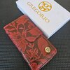Luxe Gregorio Damesportemonnee van Echt Leer – Bloemenprint, RFID & Geschenkdoos