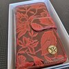 Luxe Gregorio Damesportemonnee van Echt Leer – Bloemenprint, RFID & Geschenkdoos