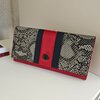 Luxe Peterson damesportemonnee van echt leer – rood & slangenprint