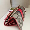Luxe Peterson damesportemonnee van echt leer – rood & slangenprint