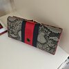 Luxe Peterson damesportemonnee van echt leer – rood & slangenprint