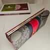 Luxe Peterson damesportemonnee van echt leer – rood & slangenprint