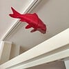 Magnetic Koi fish window art - Dark red