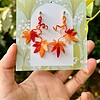 Microgehaakte esdoornbladoorbellen