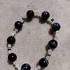 Moonlight: armband met blauwe tijgeroog en maansteen