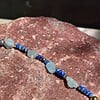Ocean: armband met ruwe Aquamarijn en Lapis Lazuli