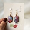 Oorbellen | Ocean Ruby Hex