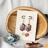 Oorbellen | Ocean Ruby Hex