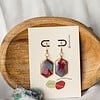Oorbellen | Ocean Ruby Hex
