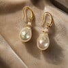 Pearl Lumière | Barokparel Oorbellen met Goud & Zirconia