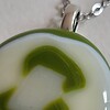 RVS ketting met uniek "Bos Knuffel" glas hanger