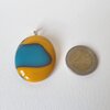 RVS ketting met uniek "Zomerse Bries" glas hanger