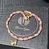 RVS Vergulde Armband met Rhodochrosiet & Vlinder 🦋