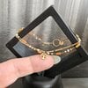 RVS vergulde armband met Jadeiet – 16K goud