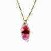 Subtiele Ketting met Facet Hanger Gevuld met Echt Gipskruid uit Den Haag (GirlMeetsDenHaag x CH Design)