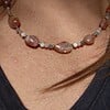 Sun & Moon: ketting met grote zonnestenen en meerkleurige maansteen