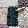 Whimsical realms - unieke handgemaakte wanddecoratie in wol - donkergroen