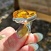 Zilveren ring met Baltische Amber – 925 zilver