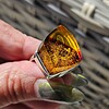 Zilveren ring met Baltische Amber – 925 zilver