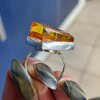 Zilveren ring met Baltische Amber – 925 zilver