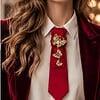 Aparte rode vlinder stropdas ketting dames – luxe accessoire met broche Eye catcher