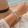 Aqua Glow handgemaakte armband