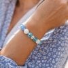 Aqua Glow handgemaakte armband