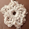 Beige sterhanger – handgemaakt kerstdecoratie