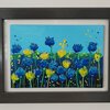 'Korenbloemen' origineel acryl schilderij 10x15