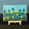 'Korenbloemen' origineel acryl schilderij 10x15