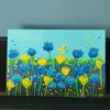 'Korenbloemen' origineel acryl schilderij 10x15