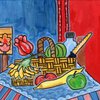Fruit Basket: Original Print 26 x 29 cm (Matte)