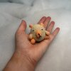 Gehaakte mini-capybara – handgemaakt klein knuffeltje van katoen