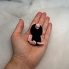 Gehaakte mini-mol – handgemaakt klein knuffeltje van katoen