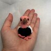 Gehaakte ministruisvogel– handgemaakt klein knuffeltje van katoen