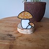 Glas in lood paddenstoelen waxinelichtjes houder