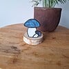 Glas in lood paddenstoelen waxinelichtjes houder