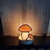 Glas in lood paddenstoelen waxinelichtjes houder