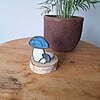 Glas in lood paddenstoelen waxinelichtjes houder