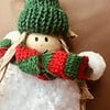 Groen kerstmeisje – handgemaakte kerstdecoratie